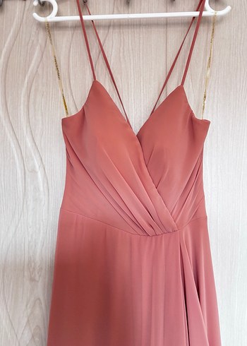 Pudra Uzun Abiye Elbise - Görsel 3