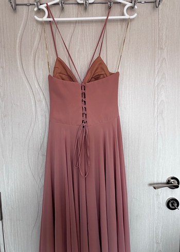 Pudra Uzun Abiye Elbise - Görsel 8