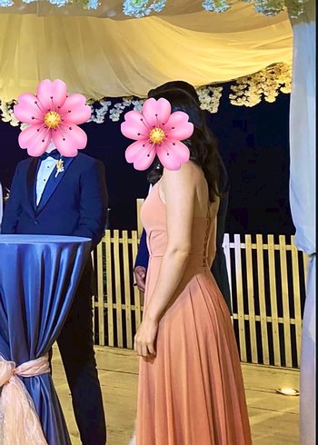 Pudra Uzun Abiye Elbise - Görsel 15