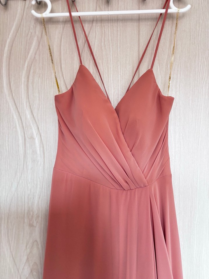 Pudra Uzun Abiye Elbise - Görsel 3