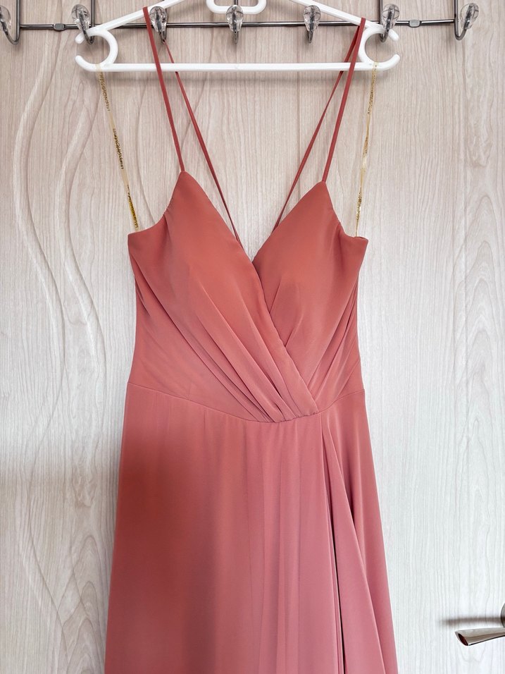 Pudra Uzun Abiye Elbise - Görsel 2