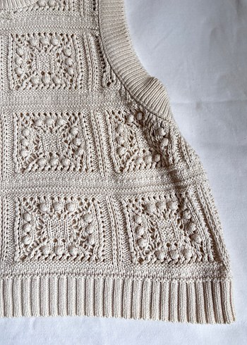 Stradivarius | Bej Örgü Kadın Süveter - Görsel 5