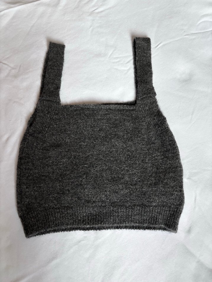 Gri Örgü Kadın Süveter - Görsel 3