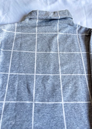 Gri Yüksek Yakalı Kadın Kazak - Görsel 6