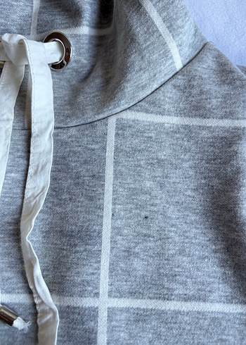 Gri Yüksek Yakalı Kadın Kazak - Görsel 7