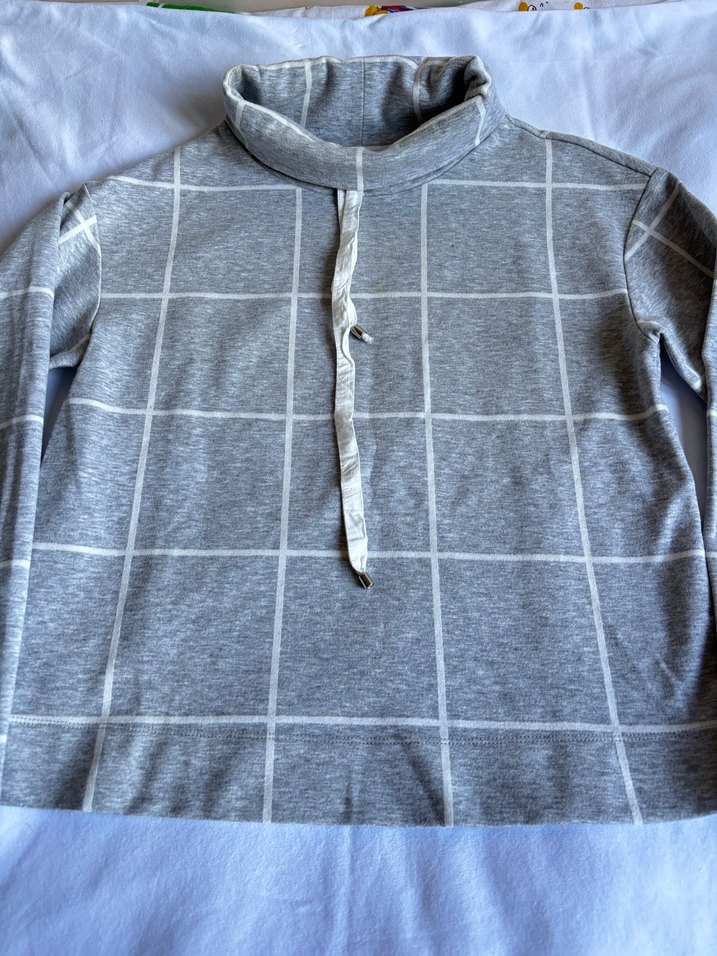 Gri Yüksek Yakalı Kadın Kazak - Görsel 3