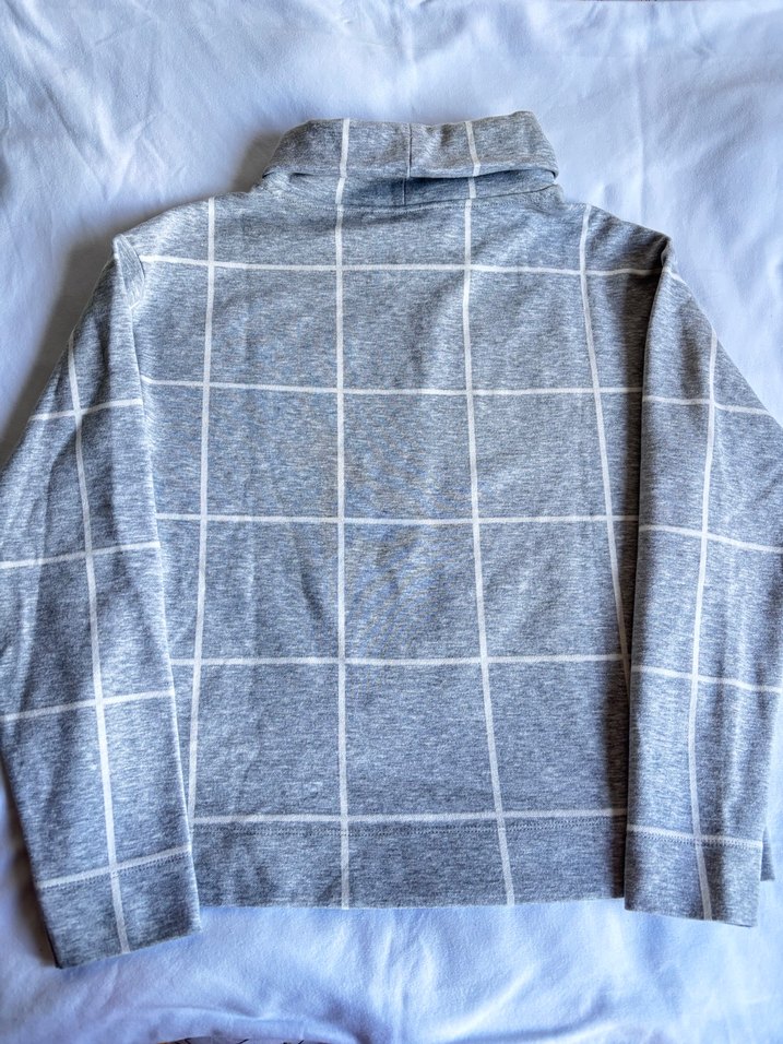 Gri Yüksek Yakalı Kadın Kazak - Görsel 5