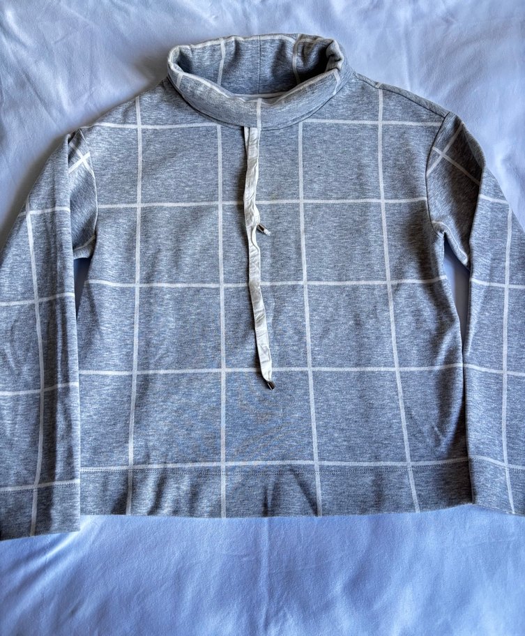 Gri Yüksek Yakalı Kadın Kazak - Görsel 2