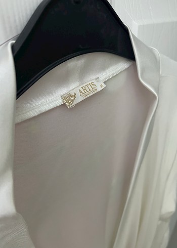 Beyaz Uzun Kadın Sabahlık - Görsel 2