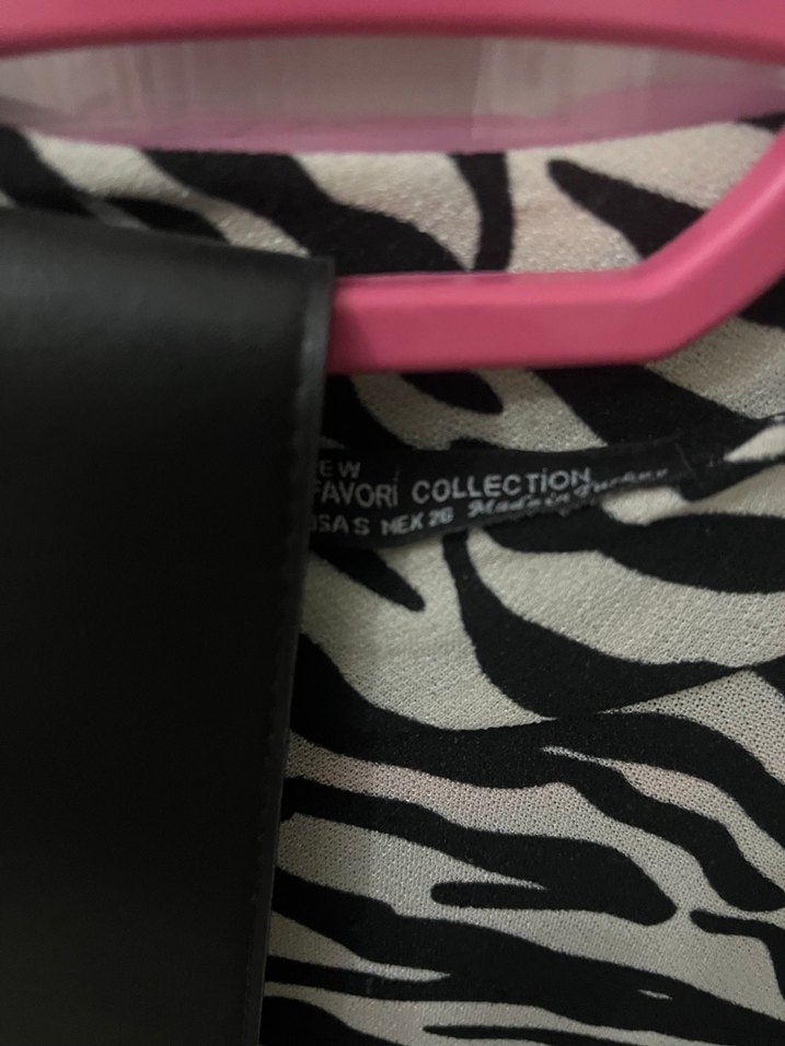 Zebra Desenli Uzun Pilili Kadın Elbise - Görsel 4