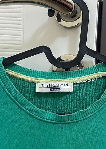 Yeşil erkek Sweatshirt, Bisiklet Yaka, Salaş Kesim - Görsel 3