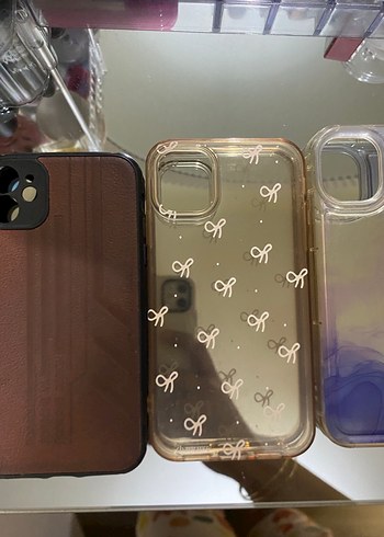 Beyaz Parlak Modern Telefon Kılıfı 7 ADET - Görsel 3