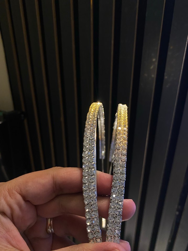 Gri Metal Elastik Taç - Minimalist Punk - Görsel 3