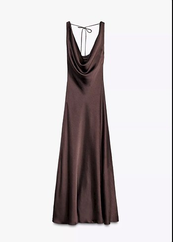 Zara ZW COLLECTİON SATEN ELBİSE