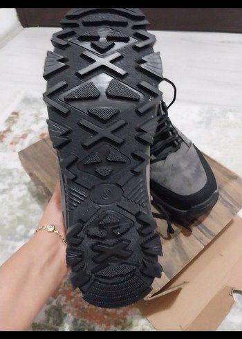 Gri Kamuflajlı Kürklü Erkek Outdoor Bot - Görsel 3