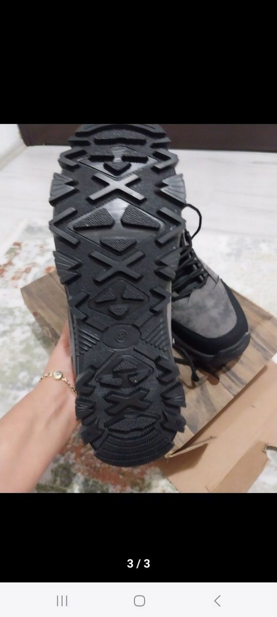 Gri Kamuflajlı Kürklü Erkek Outdoor Bot - Görsel 3