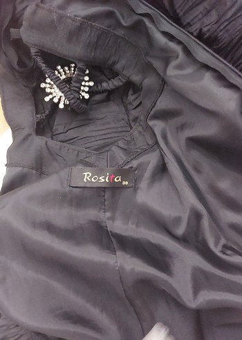 Siyah Straplez Gotik Midi Elbise - Görsel 4