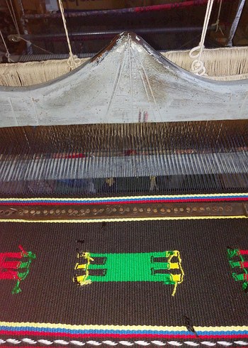 Çok Renkli Nakışlı Geleneksel seccade  el dokuması  el emeği - Görsel 3