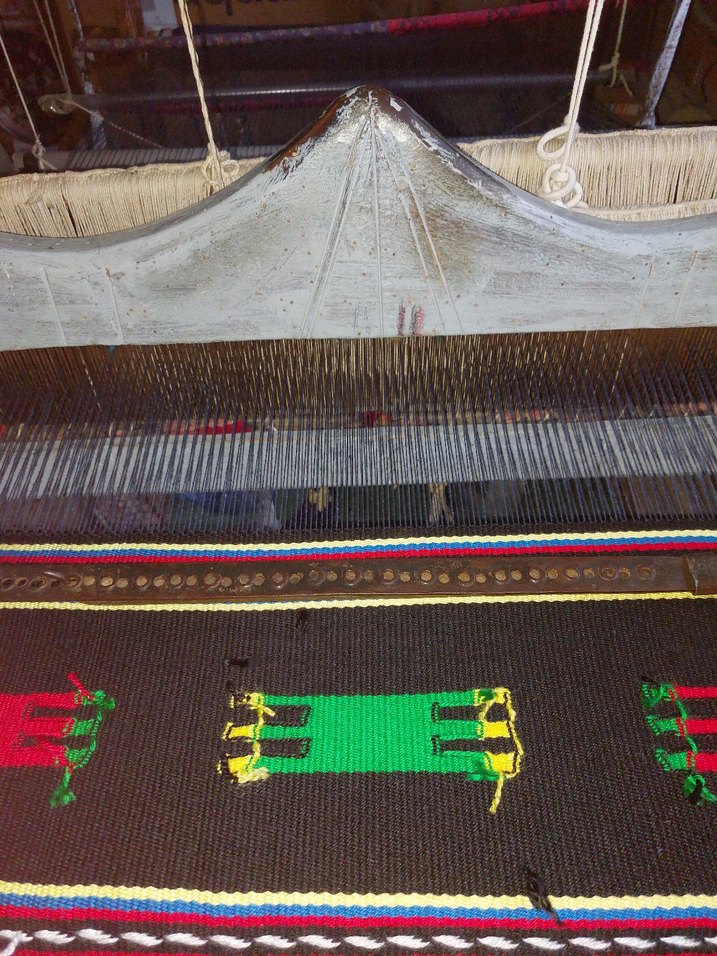 Çok Renkli Nakışlı Geleneksel seccade  el dokuması  el emeği - Görsel 3