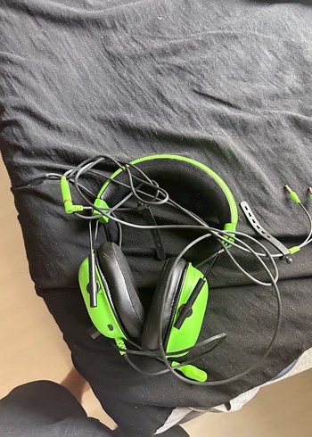 Yeşil Renkli Kablolu Kulaklık - Görsel 2