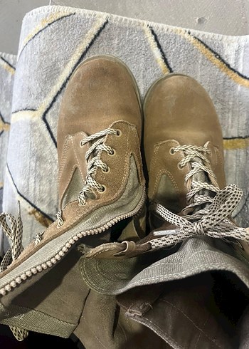 Kahverengi Süet Kamuflajlı kadın Bot - Görsel 2