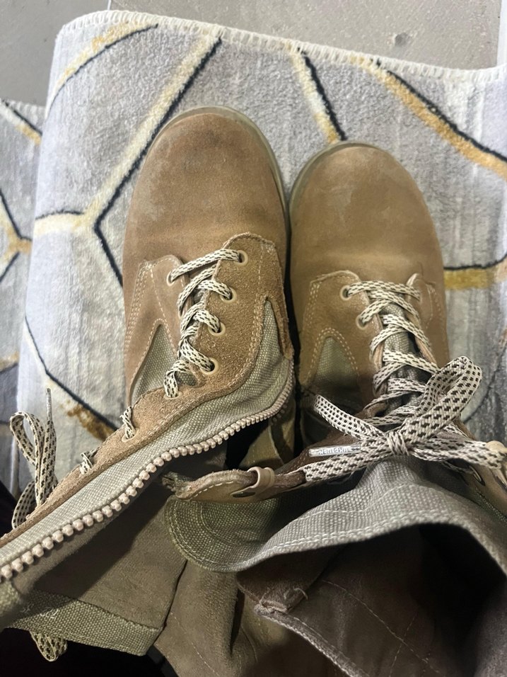 Kahverengi Süet Kamuflajlı kadın Bot - Görsel 2