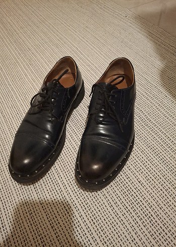 Diğer Siyah Deri Topuklu Klasik Kadın Ayakkabı