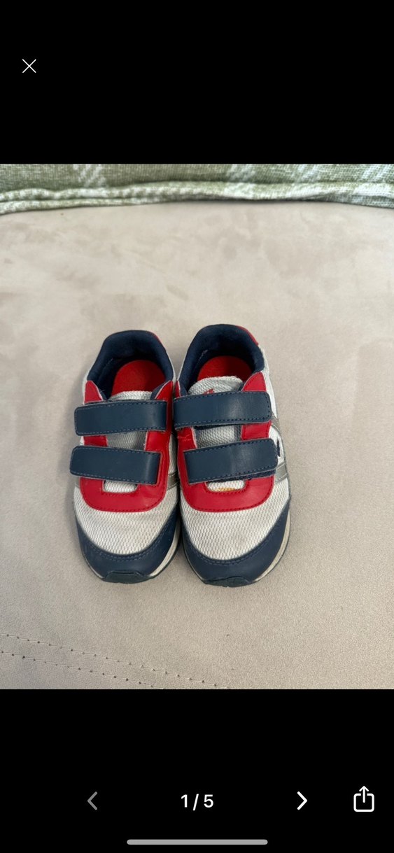 Çocuk için Çok Renkli Cırt Cırtlı Spor Ayakkabı - Görsel 2