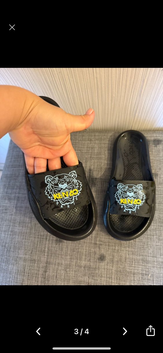 Kenzo Siyah kadın Spor Terlik - Görsel 2