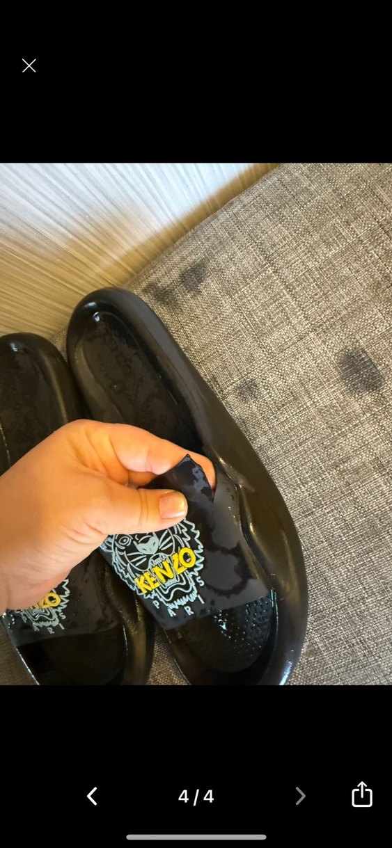 Kenzo Siyah kadın Spor Terlik - Görsel 3