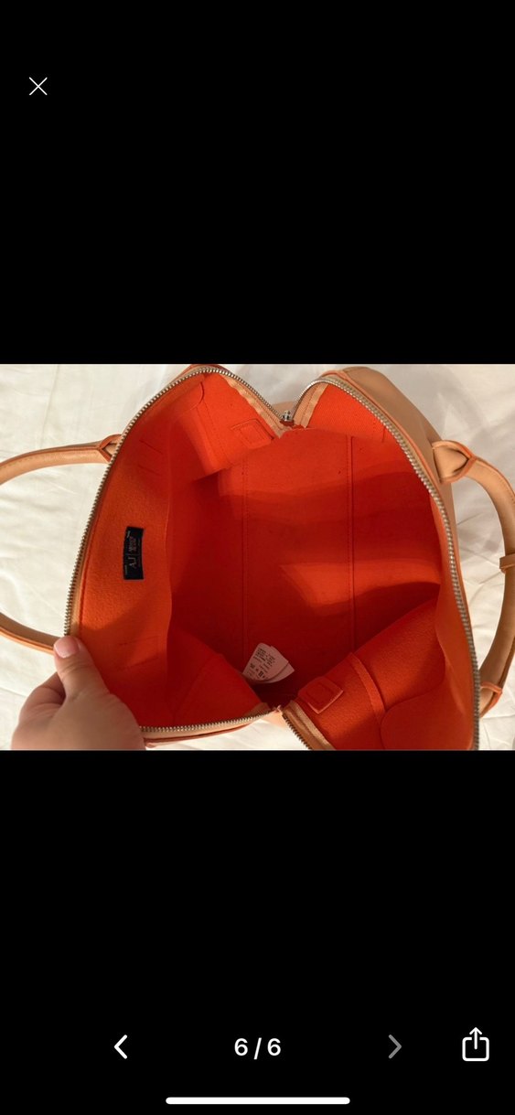 Bej Deri Kadın Çanta - Armani Jeans - Görsel 4