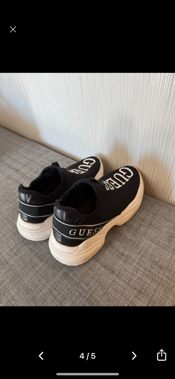 GUESS Siyah Gri Kadın Dolgu Topuklu Spor Ayakkabı - Görsel 4