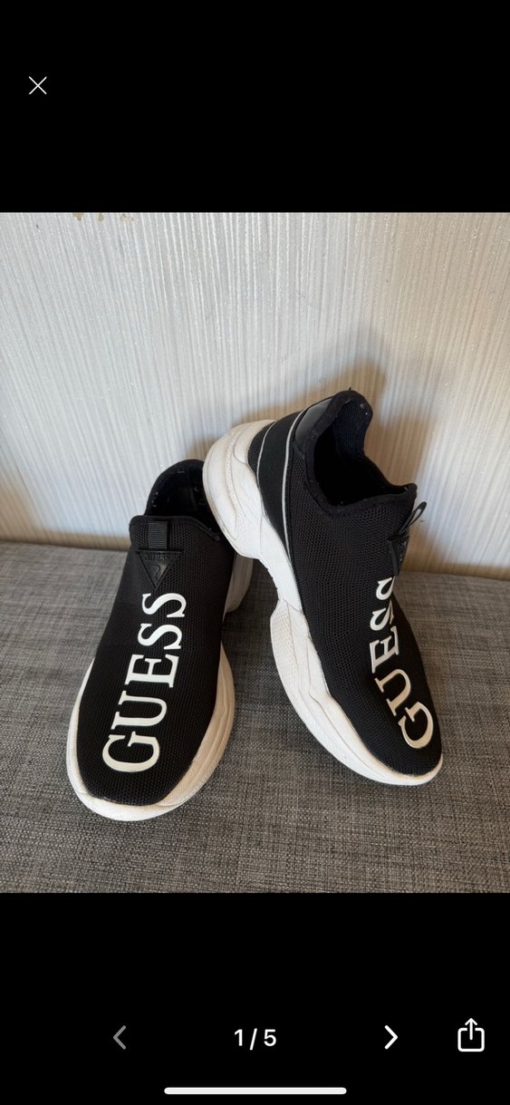 GUESS Siyah Gri Kadın Dolgu Topuklu Spor Ayakkabı - Görsel 2