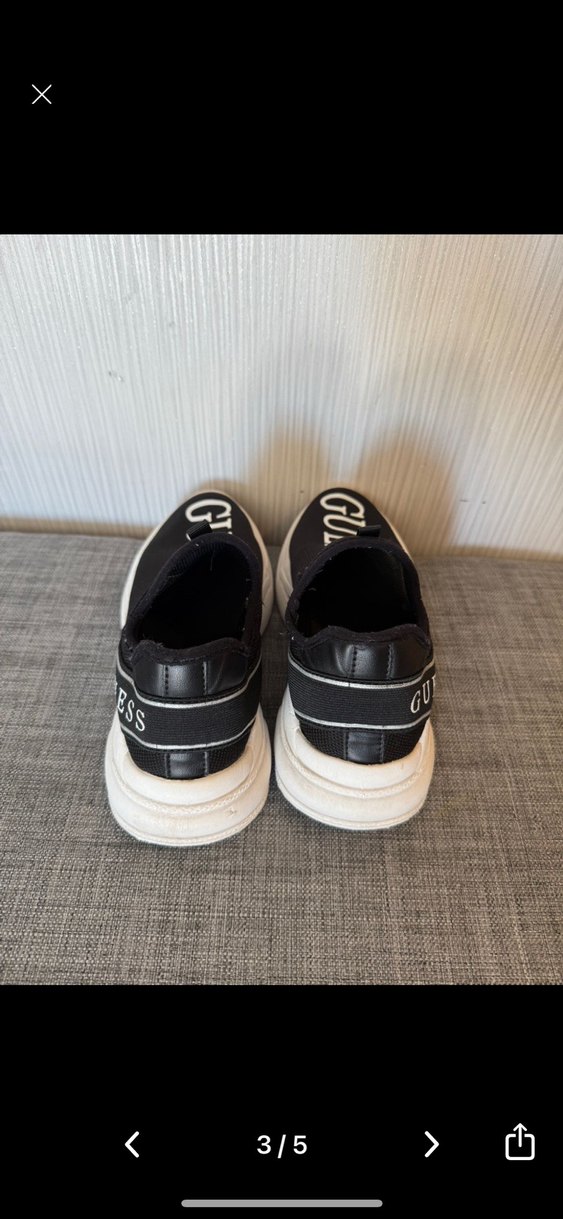 GUESS Siyah Gri Kadın Dolgu Topuklu Spor Ayakkabı - Görsel 3