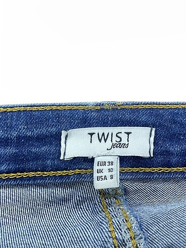 38 Beden mavi Renk Twist Skinny %70 İndirimli.