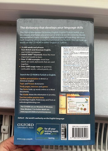 Oxford Wordpower İngilizce-Türkçe Sözlük - Görsel 3