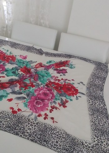 Kadın Çok Renkli Fırfırlı Bohem Fular - Görsel 3