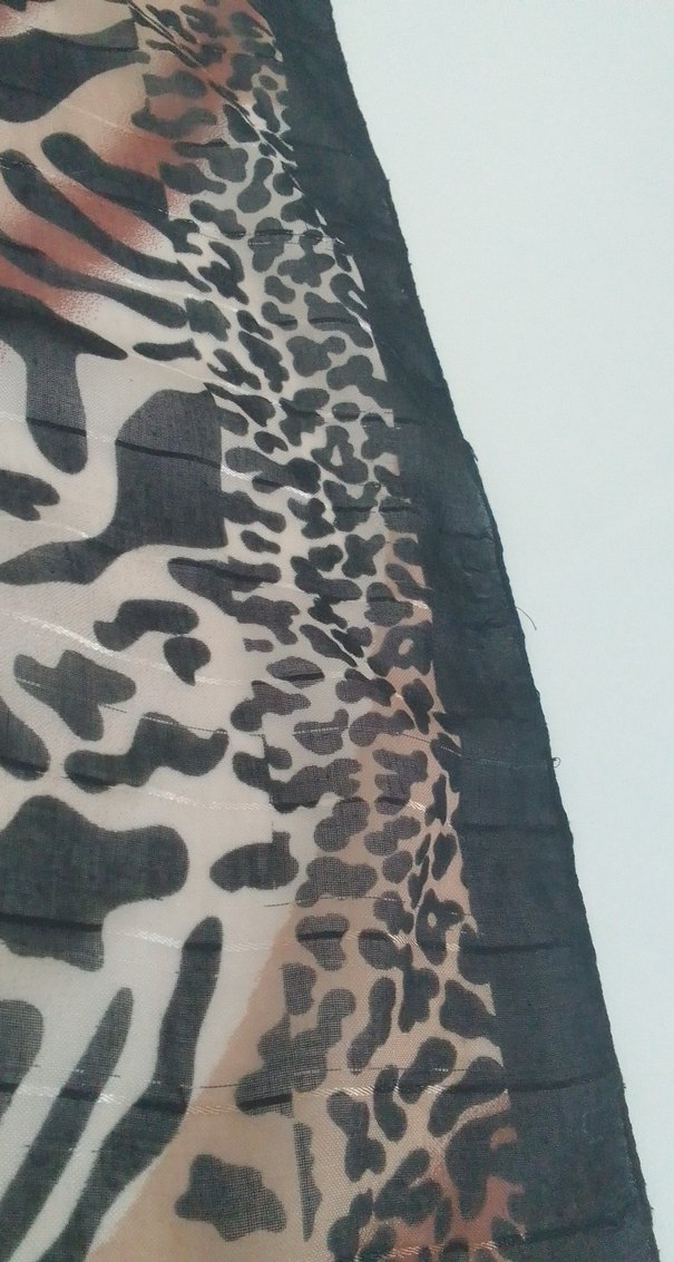 Kahverengi Leopar Desenli Bohem Kadın Fular - Görsel 4