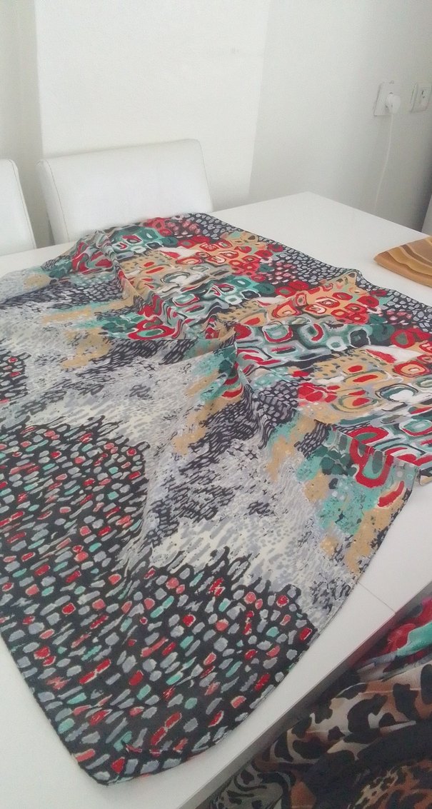 Bohem Çok Renkli Fular - Görsel 3