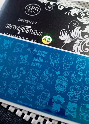 Mavi Hello Kitty Tırnak Damga Plağı
