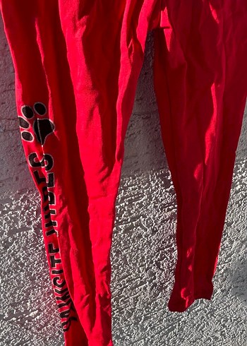 Parlak Kırmızı Kız Çocuk Tayt - Görsel 2