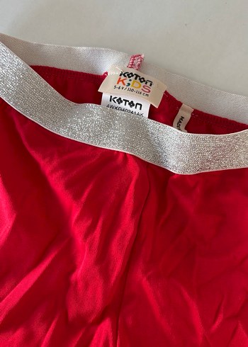 Parlak Kırmızı Kız Çocuk Tayt - Görsel 3