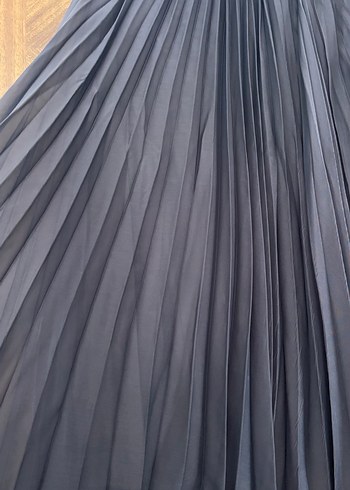 Kadın Kahverengi Pilili Uzun Etek - Görsel 2