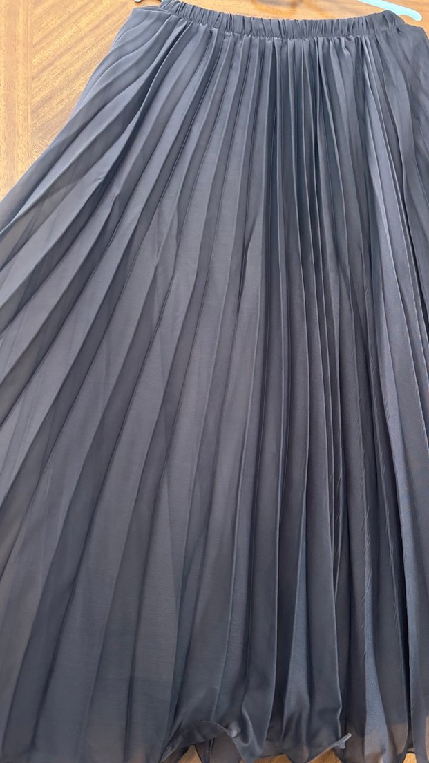 Kadın Kahverengi Pilili Uzun Etek - Görsel 2