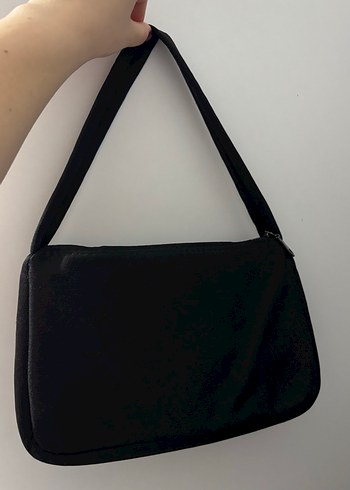 Siyah Minimalist Kadın Omuz Çantası - Görsel 2