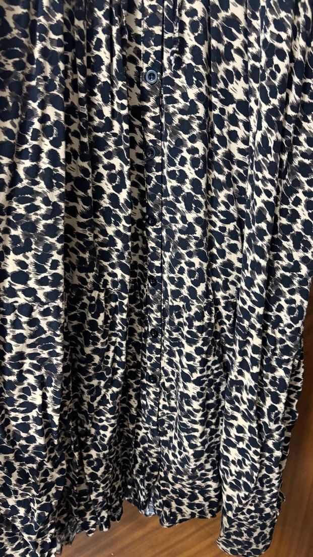 Uzun Kol Kahverengi Bohem Elbise - Görsel 3