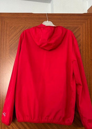 Kırmızı Fermuarlı Yağmurluk - Görsel 3