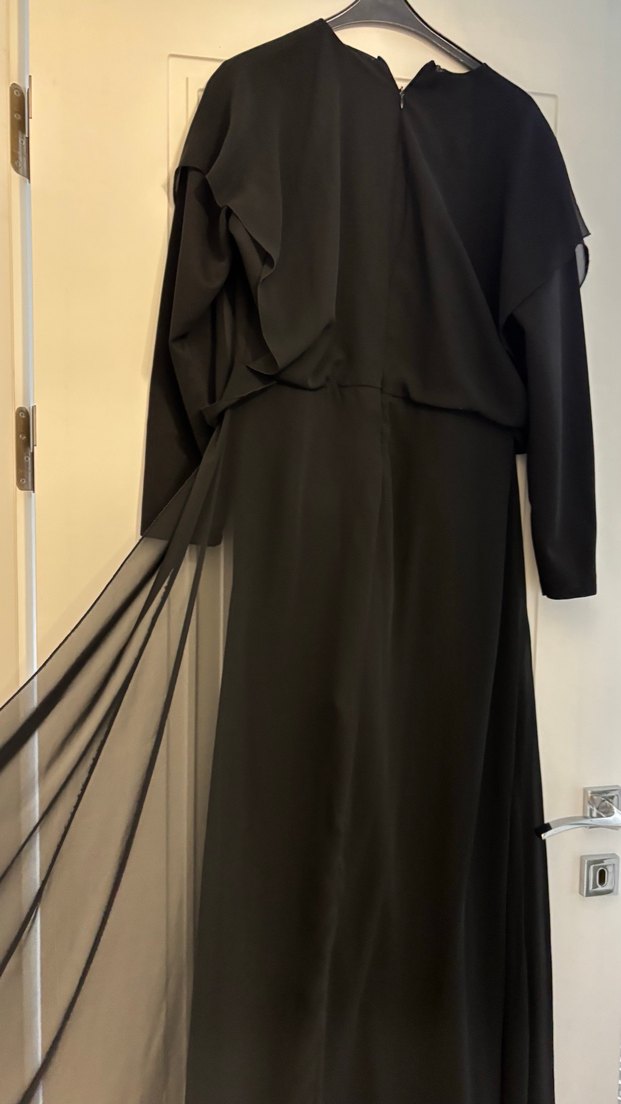 Siyah Tulum Elbise - Görsel 2