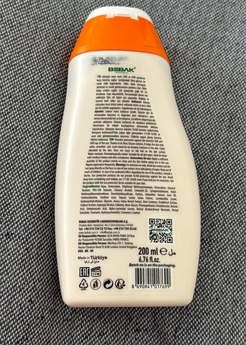 Diğer Bebak SPF 30 Yüksek Koruma Yağ Kontrolü Güneş Losyonu