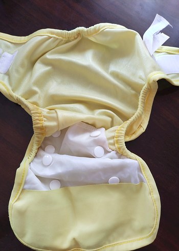 BabynEO Sarı Ayarlanabilir Yıkanabilir Bebek Bezi - Görsel 3